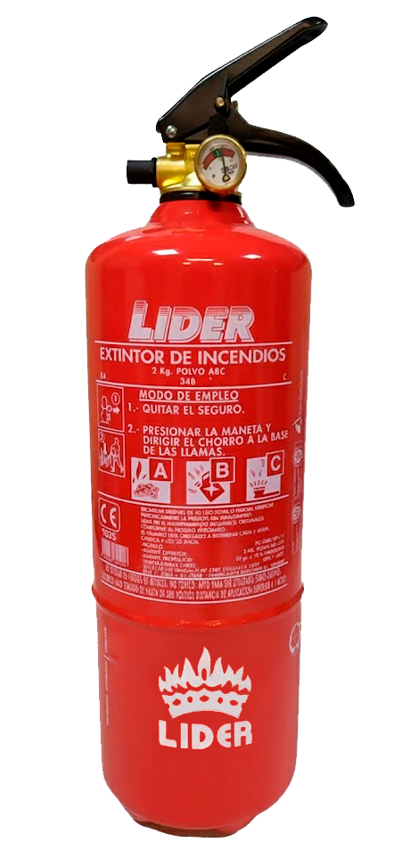 Extintor polvo ABC 2 kg