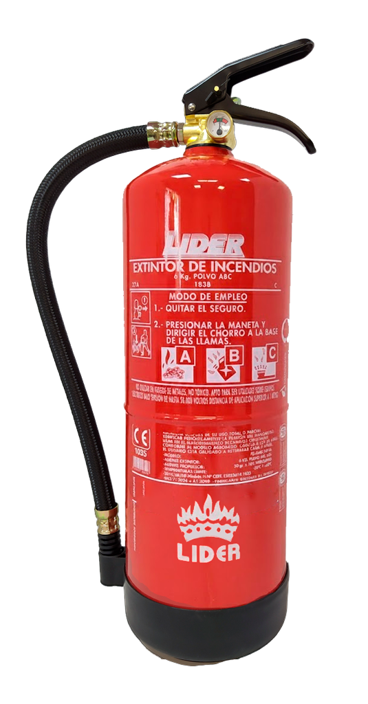 Extintor polvo ABC 6 kg