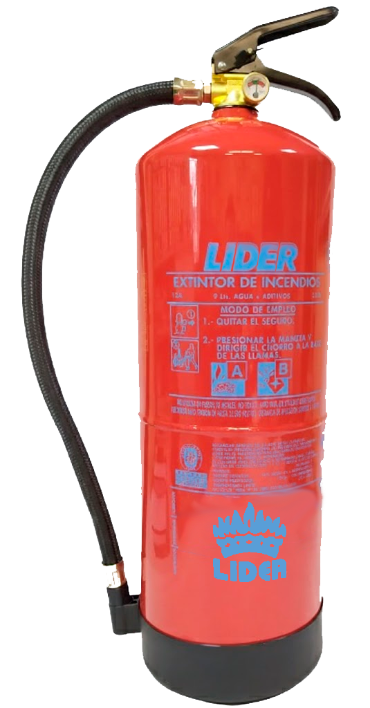 Extintor agua aditivada 9 L