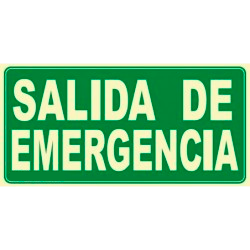 Señal de salida de emergencia